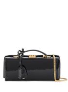 Mark Cross Engrave Flip-lock Case Bag - Black