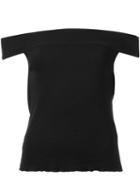 Rag & Bone /jean Off-shoulder Top, Women's, Size: Medium, Black, Cotton/modal