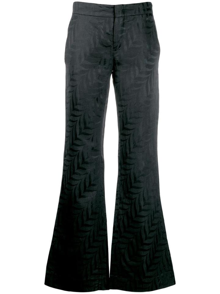Gucci Pre-owned 1990's Printed Straight Trousers - Blue