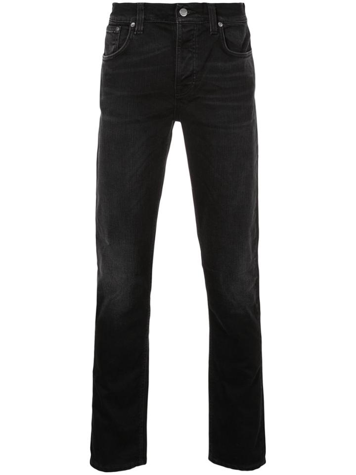 Nudie Jeans Co Grim Tim Slim-fit Jeans - Black
