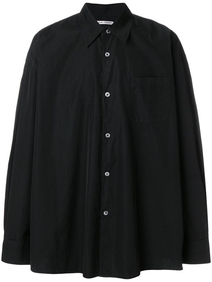 Our Legacy Plain Loose-fit Shirt - Black