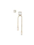 May Moma Baguette Earrings, Women's, Metallic