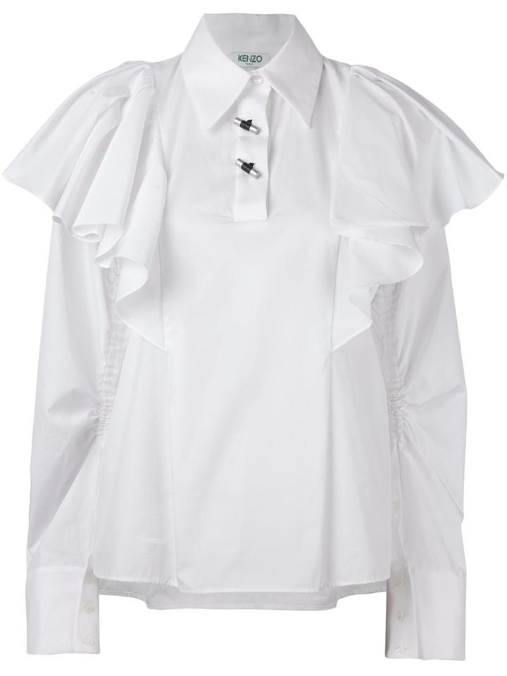 Kenzo Oversized Ruffled Blouse