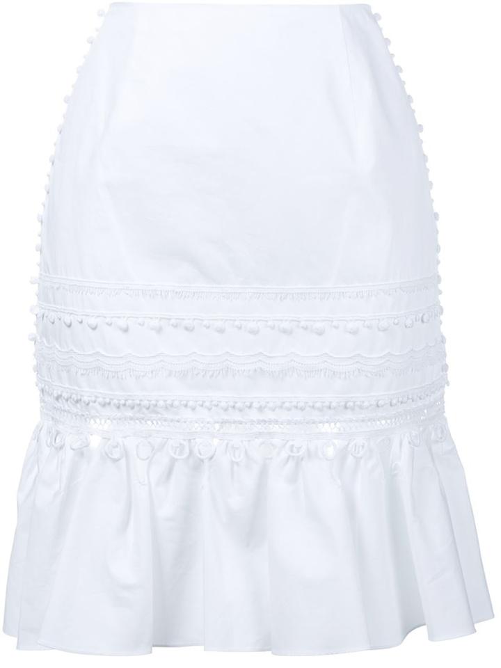 Jonathan Simkhai Ruffle Skirt With Gathered Hem