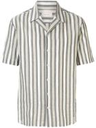Cerruti 1881 Striped Bowling Shirt - Grey