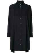 Sacai Frill Detail Shirt Dress - Black