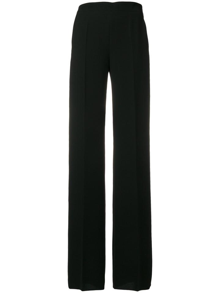 Max Mara Fitted Waist Straight Leg Trousers - Black