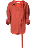 Rejina Pyo Fold Sleeves Shirt - Red
