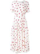 Lip Print Dress - Women - Polyester/viscose - 38, White, Polyester/viscose, Essentiel Antwerp