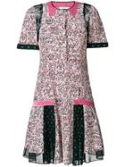 Coach X Keith Haring Pleated Dress - Pink & Purple
