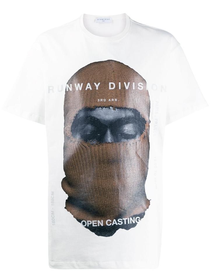 Ih Nom Uh Nit Balaclava Print T-shirt - White