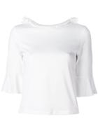 See By Chloé - Neck-detail Top - Women - Cotton - L, White, Cotton