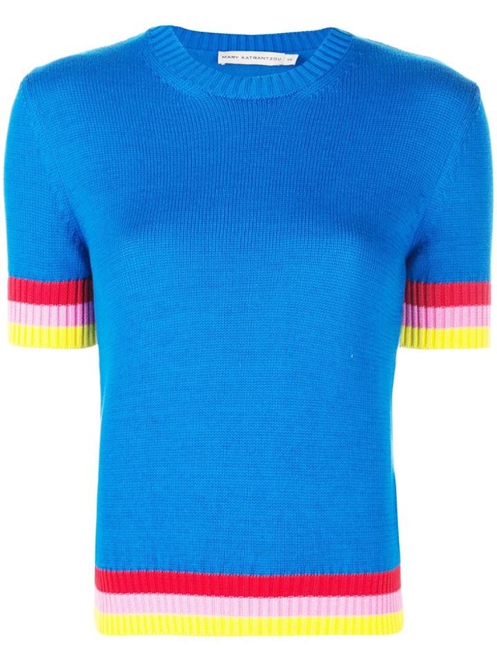 Mary Katrantzou Dua Knitted Top - Blue