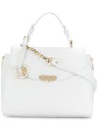 Versace Collection Embossed Logo Tote - White