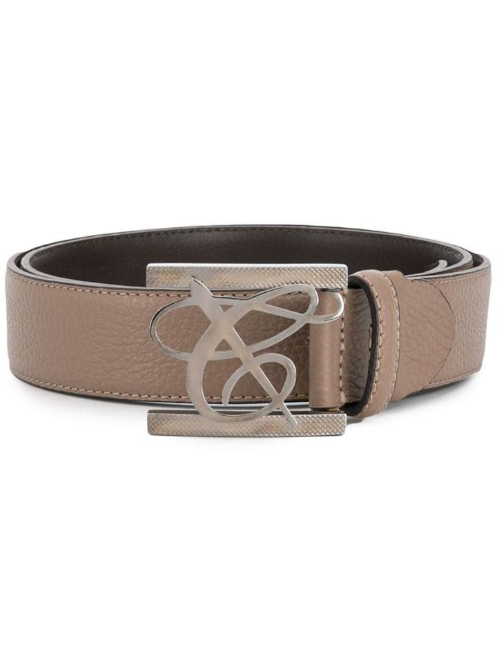 Canali Leather Belt - Neutrals