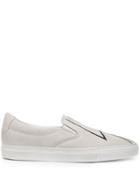 Local Authority Contrast Logo Sneakers - Grey
