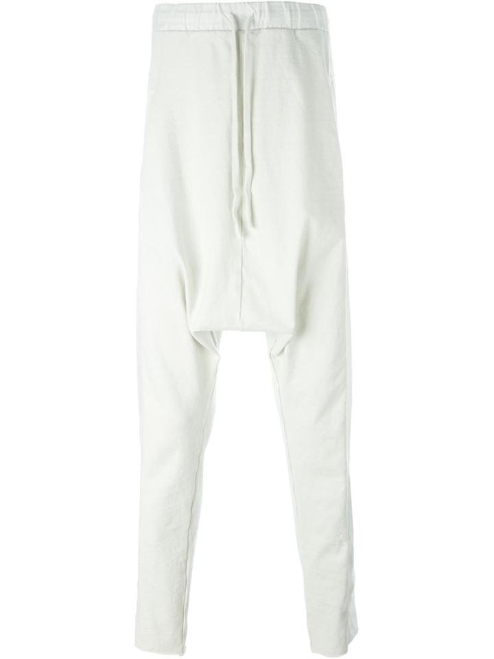 Andrea Ya Aqov Baggy Pants, Men's, Size: Xxl, White, Cotton/linen/flax
