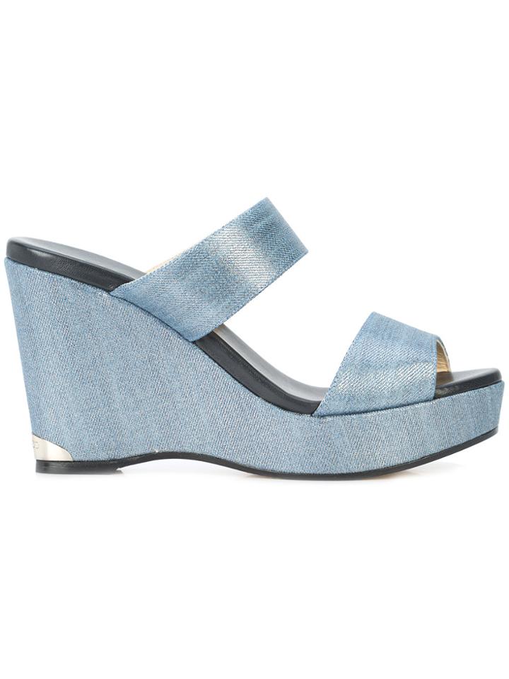 Jimmy Choo Parker 100 Wedges - Blue