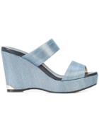 Jimmy Choo Parker 100 Wedges - Blue