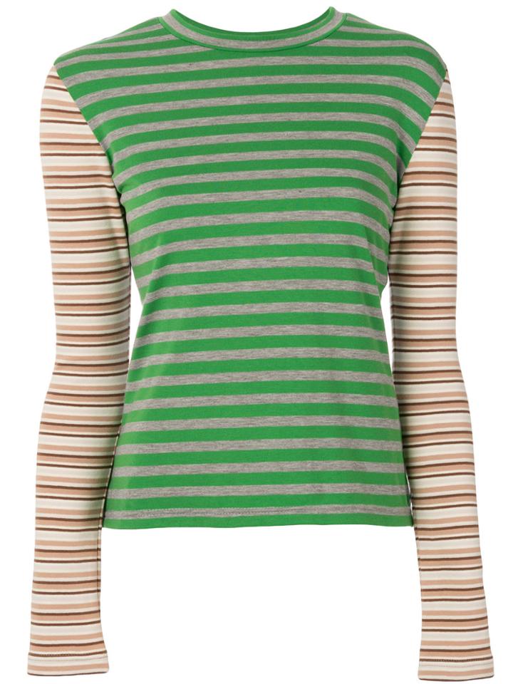 Natasha Zinko Striped Fitted Top - Multicolour