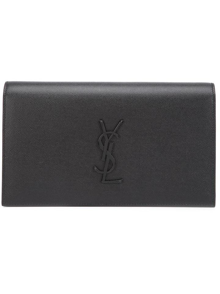 Saint Laurent 'monogram' Clutch, Women's, Black, Leather