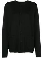 Yohji Yamamoto Asakura Wool Cardigan - Black