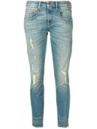 R13 Faded Slim Fit Jeans - Blue
