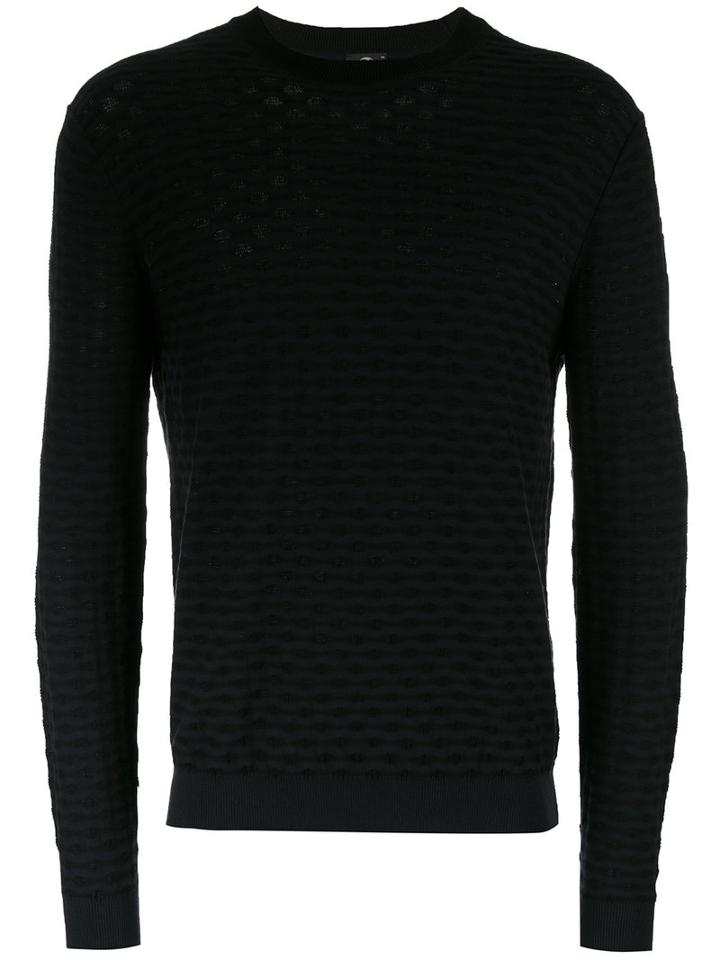 Ps By Paul Smith Ribbed Detail Jumper, Men's, Size: Xxl, Blue, Cotton