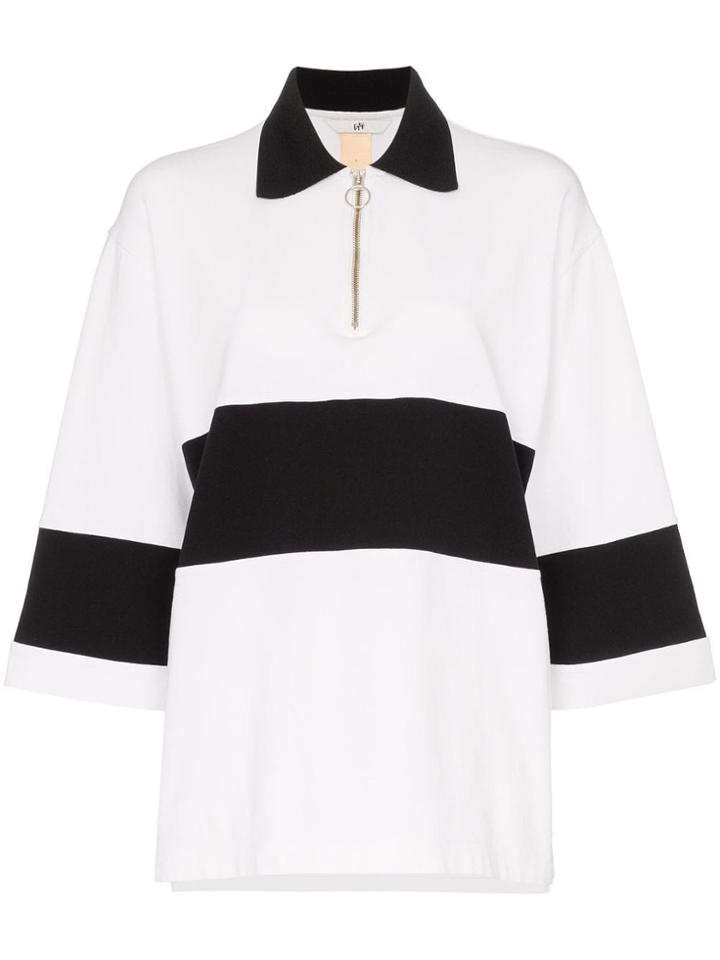 Eytys Orlando Zip Collar Polo Shirt - White