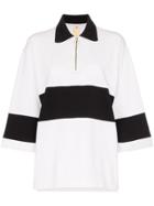 Eytys Orlando Zip Collar Polo Shirt - White