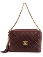 Chanel Vintage Quilted Shoulder Bag, Women's, Pink/purple