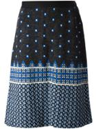 Lanvin Vintage Jacquard Knitted Skirt - Black