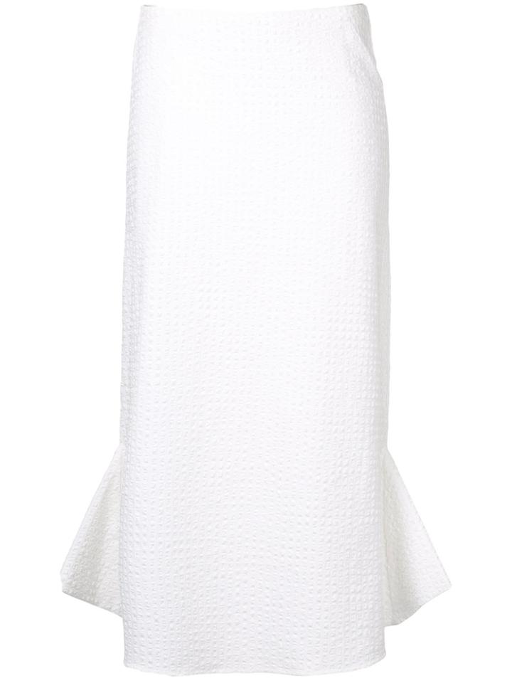 Christopher Esber Flared Fitted Skirt - White