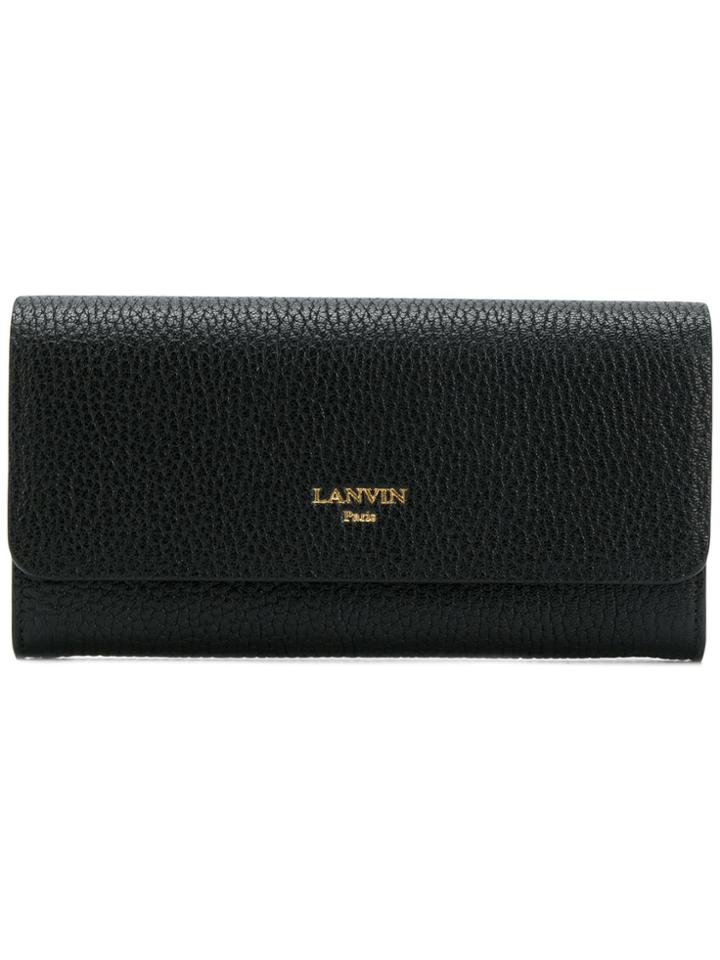 Lanvin Foldover Top Wallet - Black