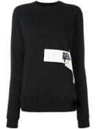 Rick Owens Drkshdw Patch Detail Sweatshirt, Women's, Size: Small, Black, Cotton