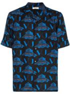 Valentino X Undercover Ufo Logo Print Shirt - Black