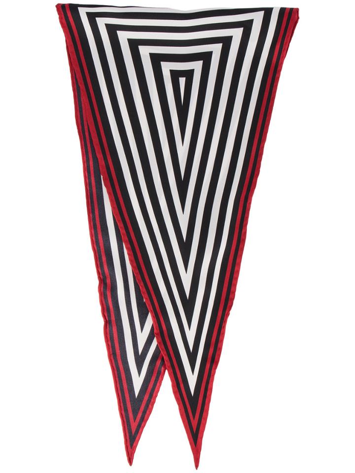 Haider Ackermann Silk Graphic Neckerchief - Black