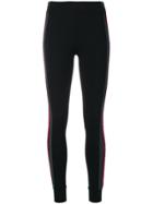 No Ka' Oi Embellished Side Stripe Leggings - Black