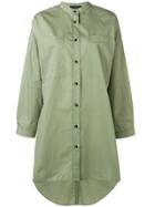 Joseph Oversized Grandad Collar Shirt - Green