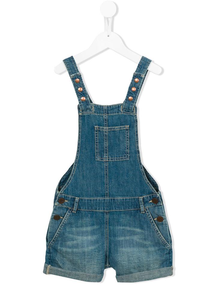 American Outfitters Kids Studded Short Dungarees, Girl's, Size: 6 Yrs, Blue