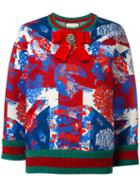 Gucci Union Jacket Lurex Trim Sweatshirt, Women's, Size: Xs, Red, Cotton/viscose/metallic Fibre/spandex/elastane