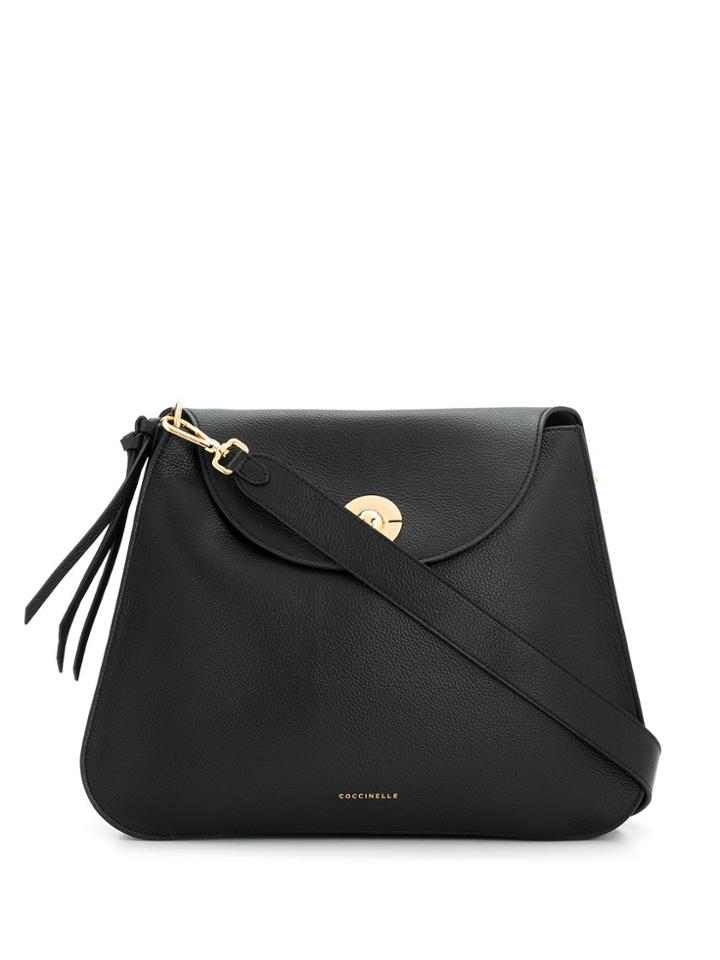 Coccinelle Medium Jalouse Shoulder Bag - Black