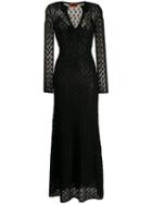 Missoni Long-sleeve Maxi Dress - Black