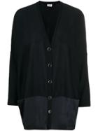 Liu Jo Oversized Contrast Panel Cardigan - Blue