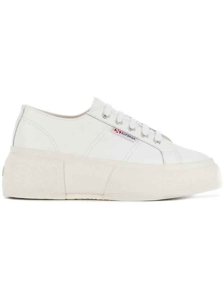 Superga Superga 2287leanappaws00dq70 900 White Furs & Skins->leather