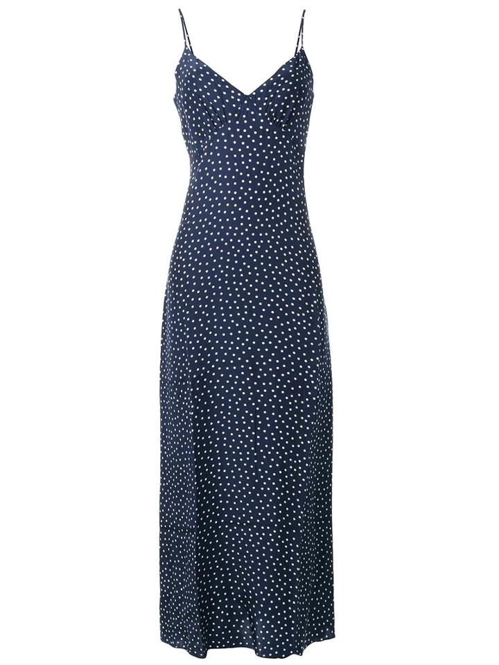 P.a.r.o.s.h. Sispot Pois Print Dress, Women's, Size: Xs, Blue, Silk