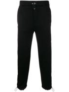Prada Cropped Drawstring Trousers - Black