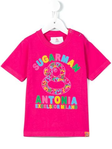 Sugarman Kids Duck Print T-shirt, Boy's, Size: 7 Yrs, Pink/purple