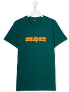 Diesel Kids Teen Slogan Print T-shirt - Green