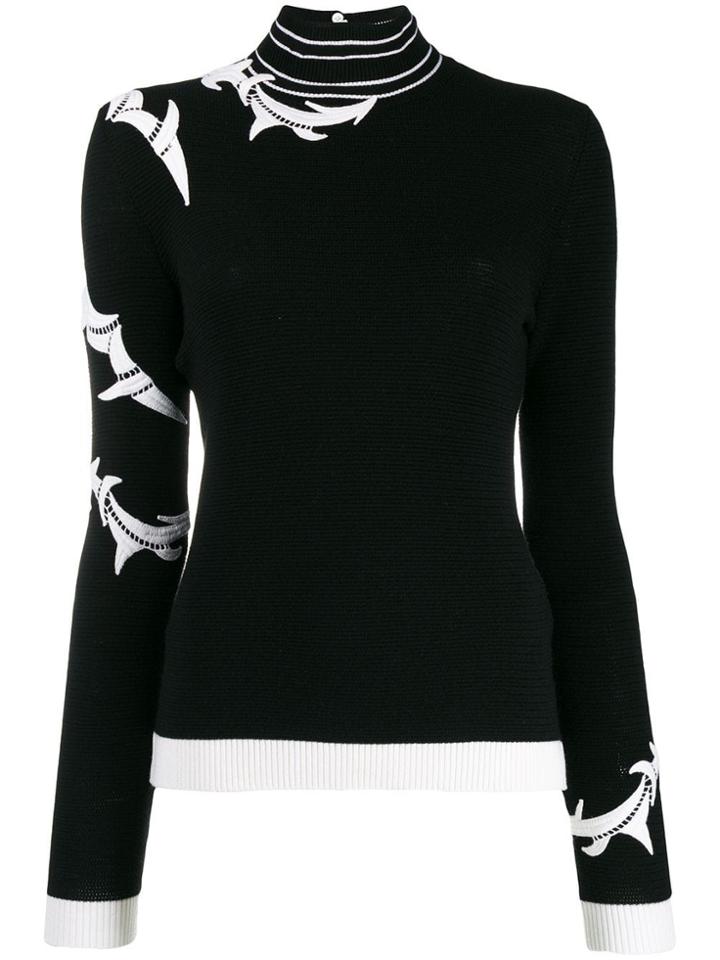 Ermanno Scervino Lace Insert Jumper - Black